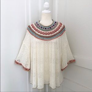 Free People Vacation Pullover Sweater in Ivory